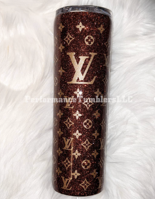 Brown LV Inspired Tumbler-30oz